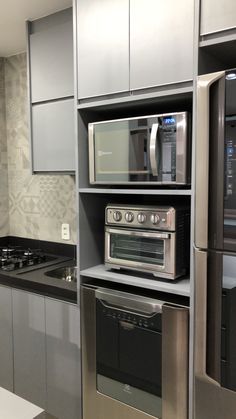 Small Kitchen Oven Cabinet, Oven Unit In Kitchen, Built In Ovens In Kitchens, Oven Cabinet Ideas, Kitchen Tall Units, Parallel Kitchen Design, Tall Kitchen Cabinets, Kitchen Renovation Inspiration, Building Kitchen Cabinets