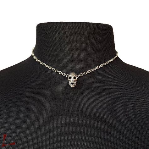 Hysteric Glamour Hysteric Glamour X Le Tabou Silver Skull choker Hysteric Glamour Jewelry, Skull Choker, New Rocks, Glamour Jewelry, Generator Accessories, Hysteric Glamour, Skull Necklace, Dr Closet, Wanda Maximoff