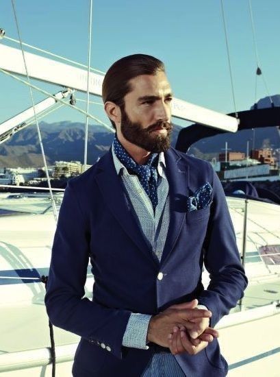 How To Wear Bandana, Ascot Outfits, Ascot Style, Mens Ascot, Black Tie Attire, Dandy Style, Beard Model, Yacht Life, Mens Fashion Smart