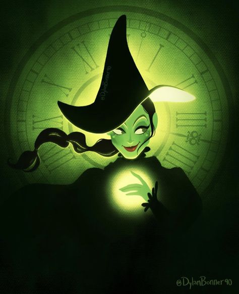 Dylan Bonner, Clock Clipart, Elphaba And Glinda, Wicked Musical, Wicked Witch Of The West, Glinda The Good Witch, Disney Artists, The Wonderful Wizard Of Oz, Musical Art