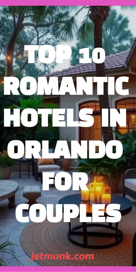 Romantic Hotels in Orlando for Couples Romantic Getaway Ideas, Proposal Spots, Couples Retreat, Romantic Hotels, Destination Travel, Garden Nook, Orlando Hotel, Romantic Weekend Getaways, Romantic Hotel