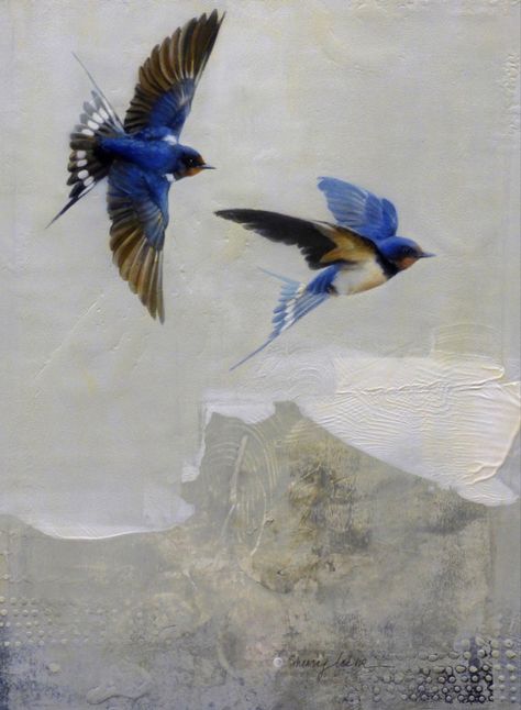 Sherry Loehr | Flight Birds In Flight Art, Bird In Flight Photography, Birds Flying Painting, Gold Leaf Art, Farmhouse Art, Bird Wall Art, Pop Art Painting, Birds In Flight, Bird Illustration