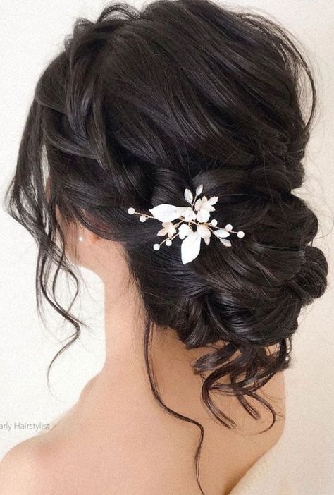 Long Hair Wedding Updos, Updos With Braids, Messy Updo Hairstyles, Updos Bridal, Hairstyles For Weddings, Bridal Updos, Messy Hair Updo, Hairstyle Hairstyle, Wedding Updos