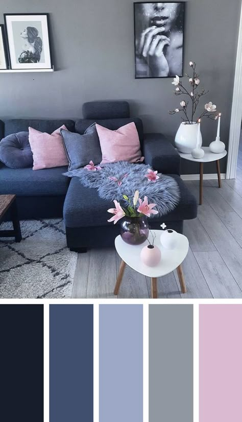 11 Best Living Room Color Scheme Ideas and Designs for 2021 Good Living Room Colors, Apartment Color Schemes, Living Room Decor On A Budget, Living Room Color Schemes, Room Color Schemes, Paint Colors For Living Room, Living Room Diy, Living Room Colors, Living Room Grey