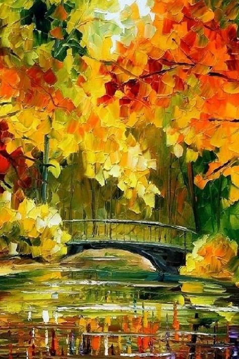 ...It takes a lot of time to grow up and become a child... ...Thanks so much for following me! Welcome friends! Elephant Art Drawing, Paris Artwork, Waterfall Pictures, Abstract Tree Painting, Leonid Afremov, Landscape Art Painting, Welcome Friends, Autumn Painting, Autumn Art