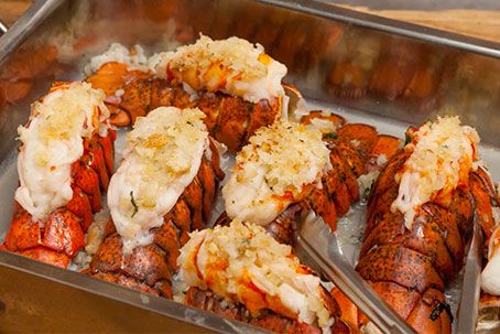 Shrimp Stuffed Lobster Tail, Baked Stuffed Lobster Tails, Stuffed Lobster Tail Recipe Baked, Stuffed Lobster Tail Recipe, Lobster Tail Oven, Stuffed Lobster Tail, Oreganata Recipe, Vday Dinner, Baked Stuffed Lobster