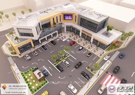 Shopping Malls Architecture, Mall Layout Design, Small Strip Mall Designs, Commercial Center Plan, Small Shopping Complex Design, Commercial Shops Plan, Small Plaza Design, Small Mall Design, Shopping Plaza Design