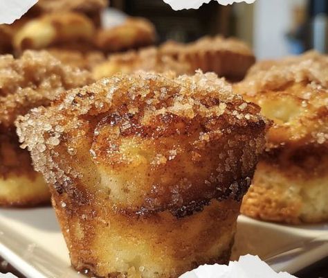 French Toast In Muffin Cups, French Toast Cake Recipe, Cinnamon And Sugar Toast, Cinnamon French Toast Muffins, Christmas Morning Muffins, Brioche Muffins, Cinnamon Muffins Easy, Cinnamon Sugar French Toast, Easy Cooking Ideas