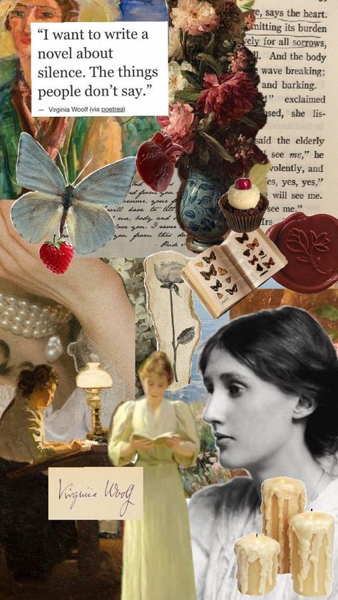 #viriginiawoolf #literature #woolf #aesthetic #icons #moodboard Virginia Woolf Aesthetic, Virgina Woolf, Well Behaved Women, Virginia Woolf, Reading Journal, Vintage Cartoon, Aesthetic Collage, Dark Aesthetic, Book Club