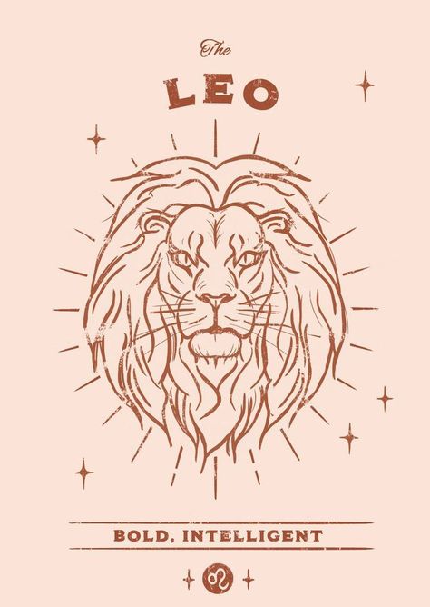 Leo Poster, Zodiac Leo Art, Zodiac Sign Leo, Modern Mystic, Leo Zodiac Sign, Zodiac Cards, Astrology Leo, Leo Horoscope, Zodiac Signs Leo