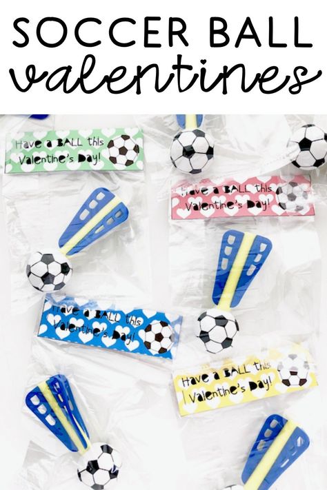 Printable Soccer Valentines -these printable valentines are perfect for the soccer player in your life!  -- from I Can Teach My Child! Soccer Valentines, Unique Valentine Box Ideas, Valentine Box Ideas, Valentines 2023, Minnie Mouse Valentines, Fun Valentines Day Ideas, Valentine Template, Family Projects, Printable Valentines