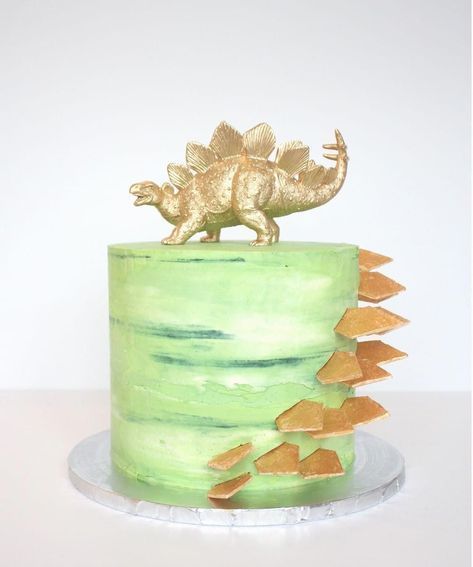 // d i n o Stegosaurus Cake, Dinosaur Birthday Party Decorations, Dinosaur Birthday Cakes, Dinosaur Themed Birthday Party, Dino Birthday Party, Dinosaur Theme Party, Simple Birthday Cake, Dino Birthday, Fourth Birthday