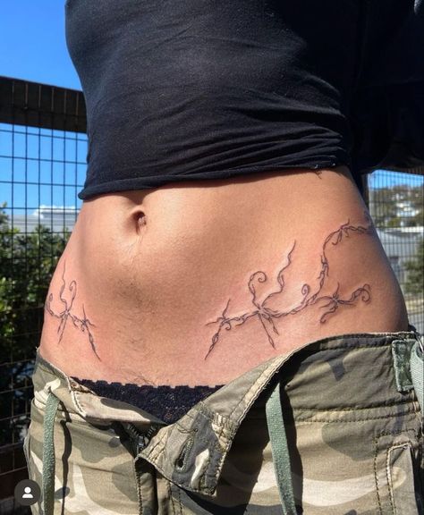 Matching Hip Tattoos, Fine Line Hip Tattoo, Symmetrical Hip Tattoos, Tattoo On Hip Bone, Symmetrical Tattoo, Hip Thigh Tattoos, Waist Tattoos, Hip Tattoos, Tattoos Unique