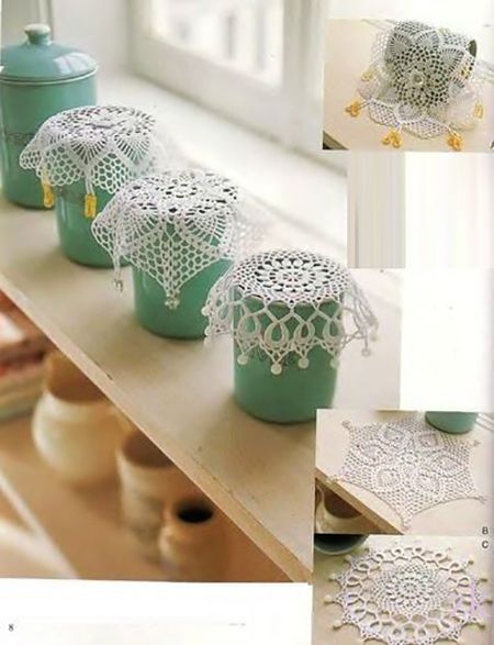 Crochet doilies lifehack for home decor Taplak Meja Crochet, Crochet Jar Covers, Confection Au Crochet, Cozy Crochet Patterns, Bonnet Crochet, Lace Doily, Crochet Circles, Crochet Table Runner, Crochet Doily Patterns