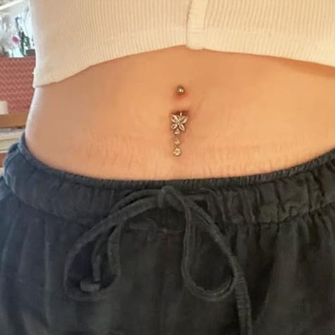 KUNASSHIR 14G Dangle Butterfly Belly Button Ring 10mm Navel Piercing Bar Shinny CZ Belly Piercing Jewelry Stainless Steel Navel Rings Body Jewelry Piercing Bar, Belly Piercing Jewelry, Navel Piercing, Belly Piercing, Belly Button Ring, Navel Rings, Button Ring, Piercing Jewelry, Belly Button