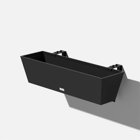 Simple and modern, the Window Box Hanging Planter is the perfect addition to any balcony, railing or deck patio. Featuring a slate finish and a clean, contemporary rectangular tapered design, the Window Box Hanging Planter is versatile  it can be hung on railings of various sizes and can also be installed to add to color and life to your windows. Molded from a patented plastic composite, all Veradek planters are extremely durable and designed to survive all seasons. Window Box planters are flexi Hanging Window Boxes, Wall Railing, Railing Planters, Rectangular Planters, Taper Design, Window Planter Boxes, Porch Railing, Plastic Windows, Plastic Planters