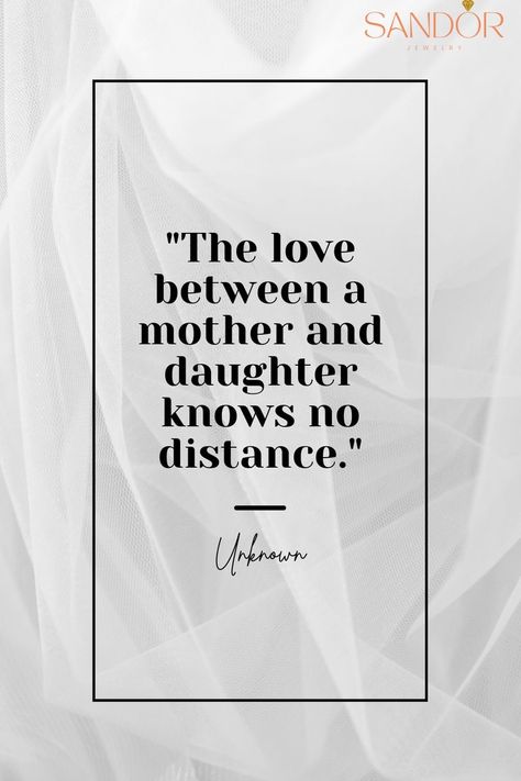 No matter how far apart you may be, this quote reminds us that a mother's love for her daughter knows no distance. Pin this to show your daughter how much you love and cherish her, no matter where life takes you. My Daughter Quotes, Love My Daughter Quotes, Love My Daughter, A Mother's Love, Love For Her, I Love My Daughter, Mother's Love, Daughter Quotes, Heart Melting