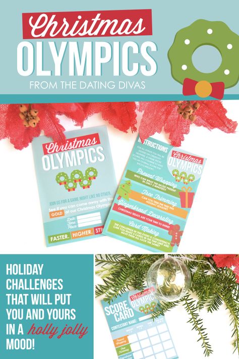 Christmas Competition with Christmas Olympics fun ideas for a Christmas party filled with family friend games and activities for couples! Fun group date night idea, too! #ChristmasOlympics #ChristmasCompetitions #christmasgames #partygameideas Ideas For A Christmas Party, Christmas Activities For Couples, Christmas Olympics, Friend Games, Christmas Competition, Diy Projects For Couples, Activities For Couples, Christmas Competitions, Olympic Party