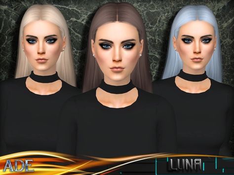 The Sims Resource: Luna hair by Ade Darma - Sims 4 Hairs - http://sims4hairs.com/the-sims-resource-luna-hair-by-ade-darma/ Hair Ts4, Sims 4 Anime, Pelo Sims, Download Hair, Sims 4 Cc Skin, Womens Hair, Twist Braid Hairstyles, Sims Hair, Hairstyle Gallery