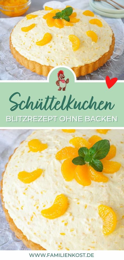 Schüttelkuchen ist eine schnelle Paradiescreme Torte mit Mandarinen, für die du nur 15 Minuten brauchst. Zum Rezept. Familienkost.de, Schüttelkuchen mit Paradiescreme, Schüttelkuchen mit Mandarinen, Schüttelkuchen ohne Backen, Last minute Kuchen ohne Backen, Last minute Kuchen, Paradiescreme Schüttelkuchen, Kuchen ohne Backen einfach schneller Sweet Life, Bread Baking, No Bake Cake, Last Minute, Nom Nom, Tart, Food And Drink, Bread, Baking