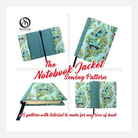 A5 Notebook cover sewing pattern | Craftsy Notebook Cover Sewing Pattern, Journal Notebook Cover, A5 Notebook Cover, A5 Book, A5 Journal, Sewing Business, Book Jacket, A5 Notebook, Journal Cover