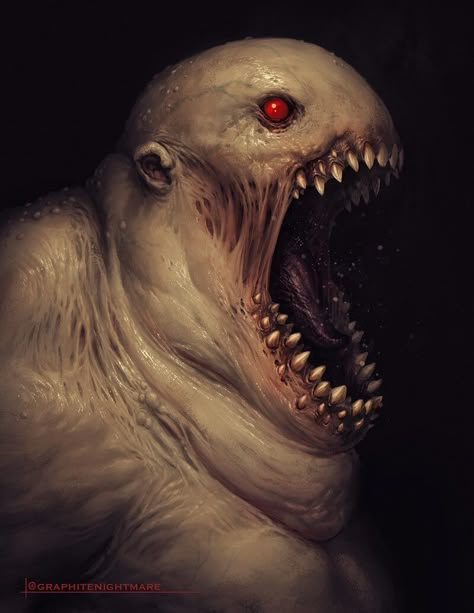 ArtStation - Big Mouth, Ben Garriga Dark Victorian Art, Lovecraft Monsters, Monster Rocks, Monster Mouth, Scary Drawings, Creature Ideas, Creepy Monster, Monster Drawing, Creepy Things