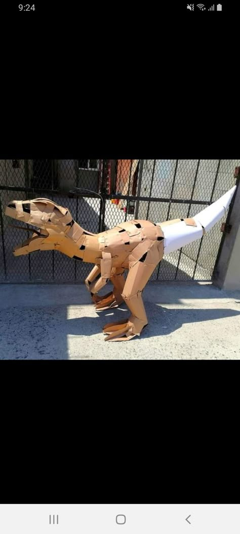 Cardboard Builds, Cardboard Dinosaur, Dinosaur Pinata, Birdie Birthday, Cardboard Crafts Diy, Cardboard Sculpture, Dinosaur Crafts, Trunk Or Treat, Diy Cardboard