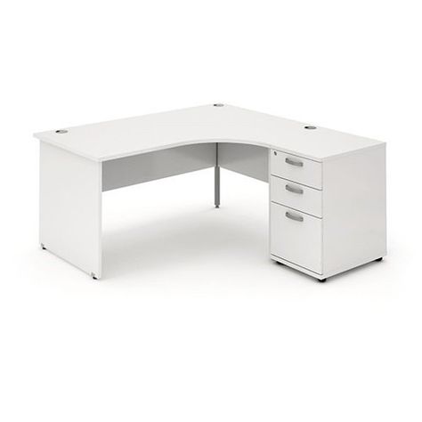 Computer Table L Shape, L Shape Office Table Design Small Spaces, L Shape Table Office, L Shape Workstation, L Shape Table, L Shaped Table, White L Shaped Desk, Home Office Uk, Executive Table