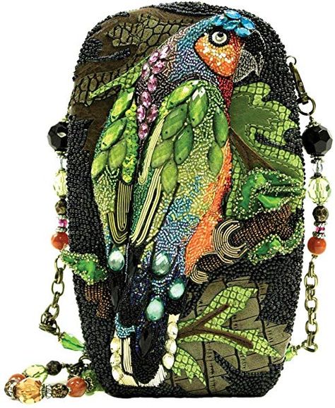 Mary Frances Chatterbox Handbag: Amazon.co.uk: Shoes & Bags Mary Frances Purses, Mary Frances Bags, Mary Frances Handbags, Novelty Handbags, Bird Parrot, Mary Frances, Unique Purses, Diy Purse, Beaded Handbag