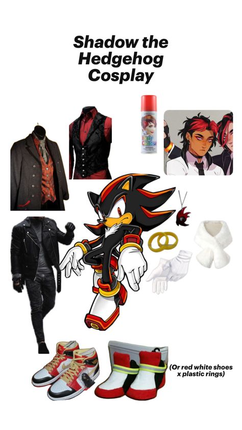 Shadow the hedgehog cosplay Shadow The Hedgehog Cosplay, Emo Shoes, Drag King, Drawing Examples, Halloween Costume Outfits, Naruto Shippuden Sasuke, Group Costumes, Fun Easy Crafts, Art Drawings Sketches Creative