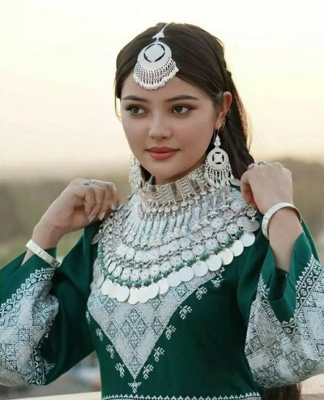 Hazara Culture, Hazaragi Dresses, Hazara Dress, Afghan Aesthetic, Afghanistan Clothes, Afghan Hat, Striking Faces, Afghani Jewelry, Celeste Barber