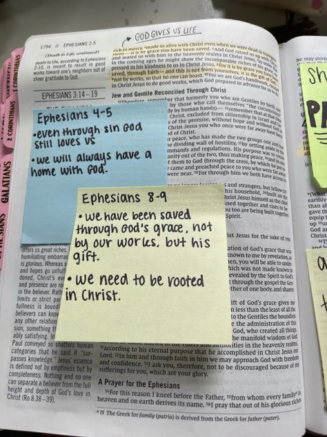 Bible Post It Notes, Bible Sticky Notes, Bible Annotations, Spiritual Fast, Bible Things, Comforting Bible Verses, Bible Journal Notes, Bible Ideas, Inspire Bible Journaling