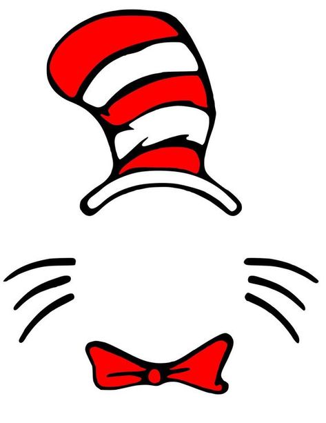 Dr Seuss shirt svg - cat in the hat svg - Dr seuss svg files - dr seuss svg cut file Cat In The Hat Clipart, Dr Suess Hats, Dr Seuss Images, Dr Seuss Clipart, Elementary Crafts, Cricut Cutouts, Dr Seuss Preschool Activities, Dr Seuss Shirt, Dr. Seuss Shirts