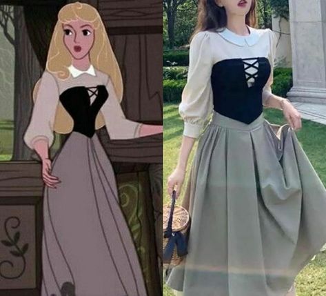 Disney Inspired Dresses Casual, Enchanted Kingdom Outfit Ideas, Modest Cute Halloween Costumes, Easy Diy Princess Costume, Disney Characters Cosplay, Aesthetic Disney Costumes, Space Style Fashion, Easy Cosplay Ideas Women Disney, Princess Halloween Costume Aesthetic