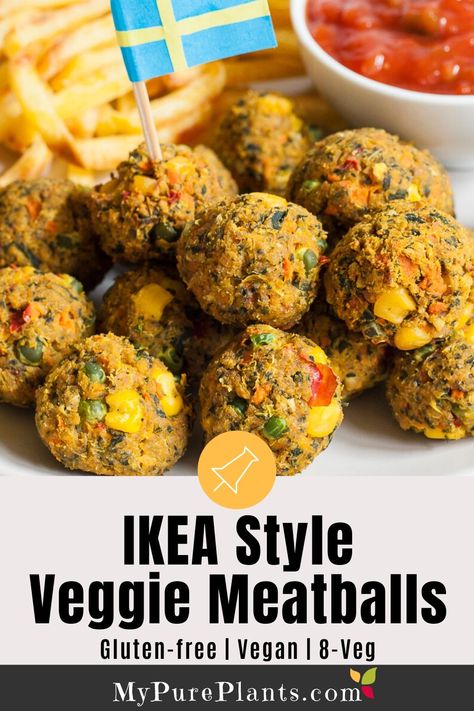 Ikea Veggie Balls Recipe, Ikea Veggie Meatballs Recipe, Vegan Balls Vegetarian Meatballs, Vegetarian Balls Recipe, Ikea Plant Balls Recipe, Veggie Balls Vegan Meatballs, Ikea Veggie Balls, Vegetable Balls Recipe, Veggie Meatballs Recipe