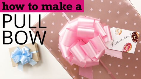 How to Use Pull Bows for Perfect Bows Every Time via @nashvillewraps Pull Bows, Perfect Bow, Wholesale Gifts, How To Make Ribbon, Christmas Gift Baskets, Gift Bows, Ribbon Crafts, Ribbon Bows, Satin Ribbon