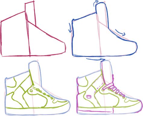 How To Draw Shoes, Shoes Drawing, Anime Drawings Tutorials, Drawing Clothes, Drawing Lessons, Realistic Drawings, Art Tutorials Drawing, Drawing Challenge, Drawing Reference Poses