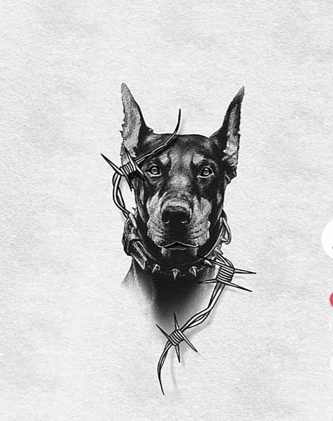 Rottweiler Tattoo Design, Dog Tattoo Ideas Rottweiler, Rottweiler Tattoo Ideas, Realistic Doberman Tattoo, Doberman Sleeve Tattoo, Rottweiler Tattoo, Realistic Tattoo Sleeve, Dog Tattoos, Couple Tattoos