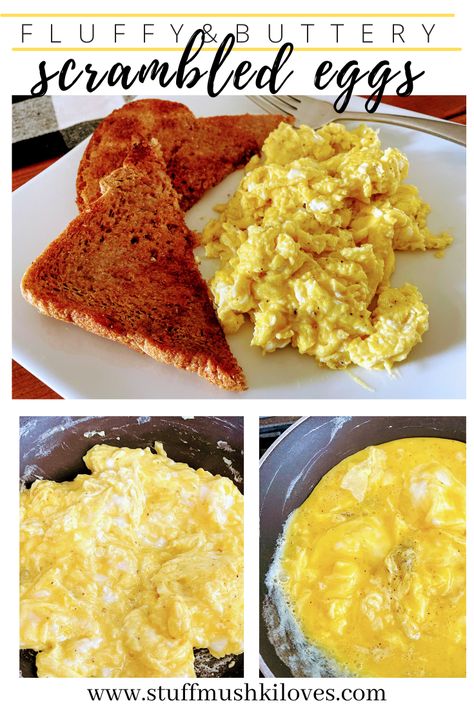 Buttery Scrambled Eggs, Fluffy Eggs Scrambled Recipes, Fluffy Eggs Scrambled, Soft Eggs Scrambled, Wet Scrambled Eggs, Runny Scrambled Eggs, Fluffy Scrambled Eggs, Scrambled Eggs, Eat Right