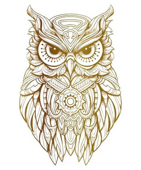 Free vector flat mandala owl outline des... | Free Vector #Freepik #freevector #tattoo-design #bird-illustration #mandala-background #mandala-art Snowy Owl Tattoo, Mandala Owl, Owl Outline, Feminine Shoulder Tattoos, Owl Mandala, Owl Tattoo Drawings, Feather Tattoo Meaning, Owl Vector, Pisces Tattoos