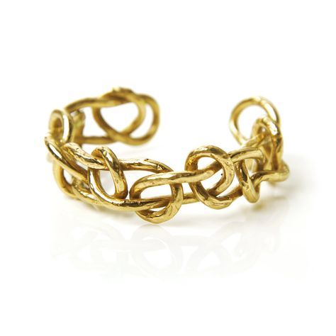 Knot Bracelet - Giulia Barela Handmade Italian Jewelry Gold Knot Bracelet, Wearable Sculpture, Italian Jewelry, Knot Bracelet, Metal Working, Unique Pieces, Heart Ring, Metallica, 925 Silver