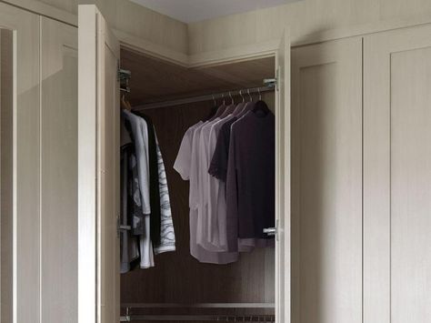 Fitted Corner Wardrobes, Built in Corner Wardrobe Ideas, Solutions & Designs UK | Hammonds Corner Wardrobe Ideas, Corner Wardrobe, Paving Slabs, Fitted Wardrobes, Sliding Wardrobe, Storage Units, Black Picture Frames, Walk In Wardrobe, Clever Storage