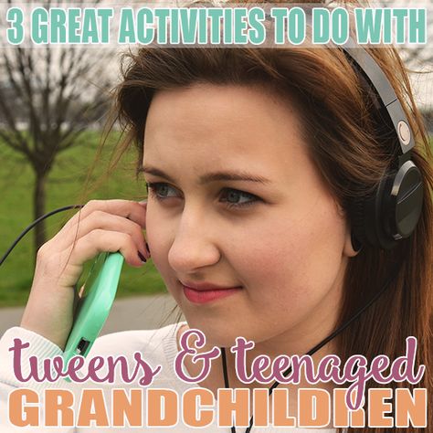 Sometimes it’s difficult for grandparents to come up with an activity to do with tween and teenage grandchildren. Will the grandkids think the activity is too juvenile? Will they be bored with it? Will they turn up their nose and not participate? One way to grab grandkids’ interest is to base your activity around something … Fun Activities For Teens, Teenager Activities, Grandparents Activities, Teen Sleeping, Camping With Teens, Kids Questions, Kids Things To Do, Activities For Girls, Activities For Teens