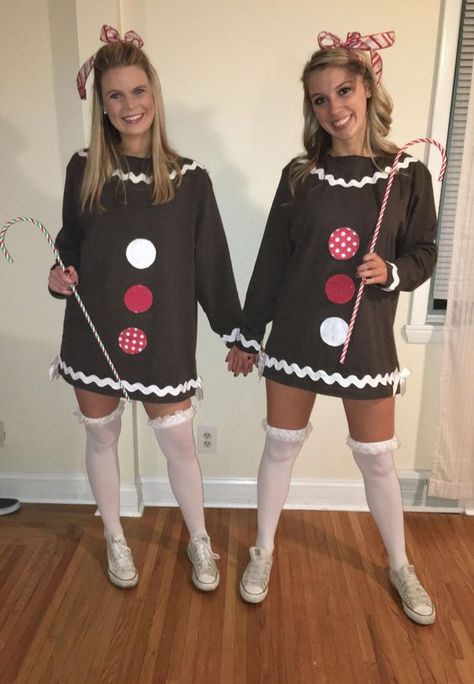 Christmas Candy Costume, Gingerbread Man Costume Women, Gingerbread Diy Costume, Holiday Costume Ideas Christmas, Diy Gingerbread Costume, Gingerbread Costume Diy, Diy Gingerbread Man Costume, Choir Outfits Ideas Church, Gingerbread Man Halloween Costume