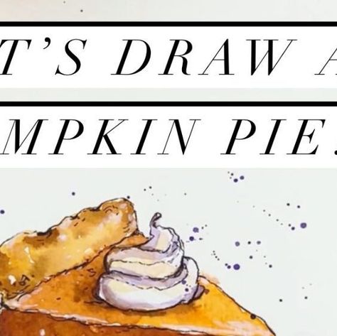 DRAWING TUTORIALS🔹WATERCOLOR🔹SKETCHING on Instagram: "How to draw a pumpkin pie🎃🧡 ⭐️Join my Patreon art lesson subscription link in my bio @dreamanddraw.school 🎨Get my free demo lesson link in my bio👆 Video tutorial for watercolour sketching beginners🥰 Share your sketch on Instagram with the hashtag #dreamanddrawschool and tag my profile @dreamanddraw.school #watercolour #watercolor #watercolorsketching #artlesson #arttutorial #watercolortutorial #sketchtutorial" Pumpkin Pie Watercolor, Pie Art Project, Watercolor Pie, Pumpkin Pie Art, Sketching Beginners, Watercolour Sketching, Draw A Pumpkin, Pie Drawing, Pumpkin Sketch