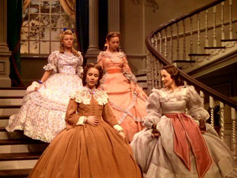 Gone With The Wind Dresses, 1850 Fashion, Regency Aesthetic, Victorian Princess, Four Women, Tomorrow Is Another Day, Movie Costumes, Gone With The Wind, Historical Dresses