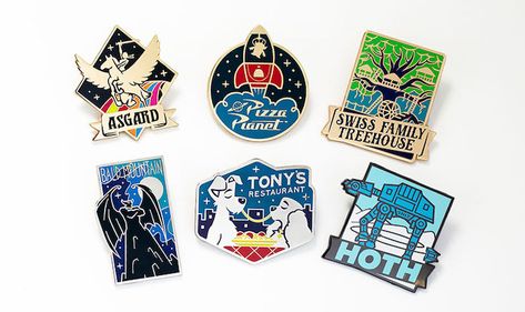 D23 Gold Member 2020 Pin Set - Disney Pins Blog Thor Asgard, Disney World Merchandise, Disneyland Map, Bald Mountain, Disney Pins Sets, Star Wars Planets, Vintage Guide, Pins Enamel, Goofy Disney