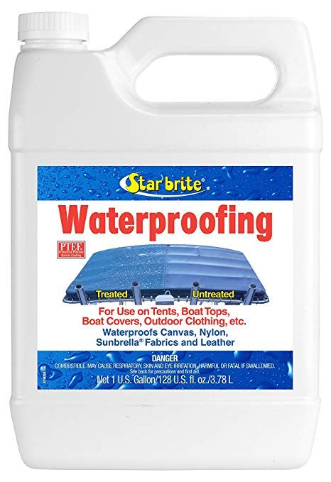 Star brite Waterproofing With PTEF 1 Gallon Cool Tents, Boat Covers, Patio Awning, Fabric Stars, Waterproof Car, Sunbrella Fabric, Boat Parts, Car Covers, Waterproof Fabric