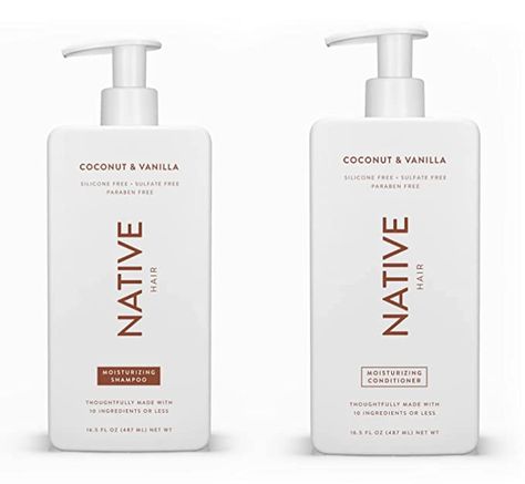 Native Shampoo And Conditioner, Native Shampoo, Coconut Shampoo, Good Shampoo And Conditioner, Shampoo And Conditioner Set, Eucalyptus Mint, Vanilla Coconut, Best Shampoos, Moisturizing Shampoo