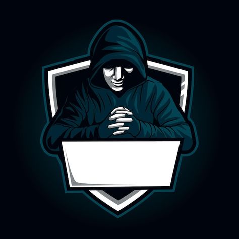 Hacker mascot for sports and esports log... | Premium Vector #Freepik #vector #esport-mascot #gamer-mascot #gaming-mascot #gamer-logo Hacker Logo, Hacker Art, Game Hacker, Hip Hop Wallpaper, Free Fire Hip Hop Bundle Photo, News Logo, Cracked Wallpaper, The Hacker, Profile Logo